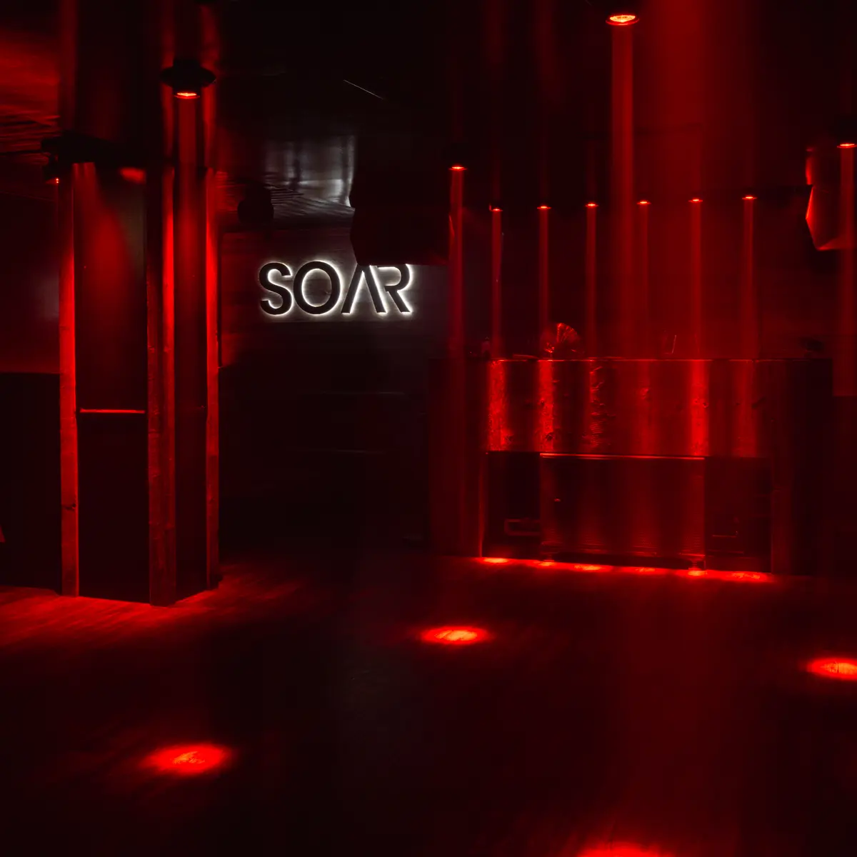 Intérieur du club Soâr à Verbier